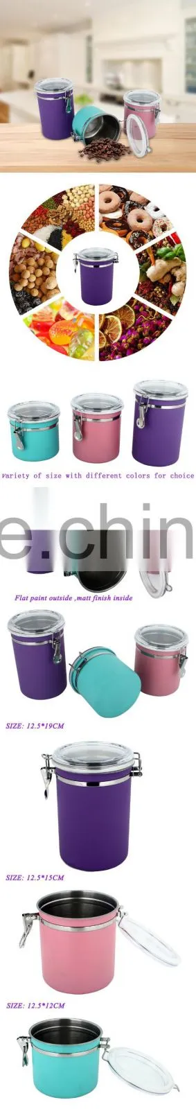 Popular Stainless Steel Jar Set Storage Bottle