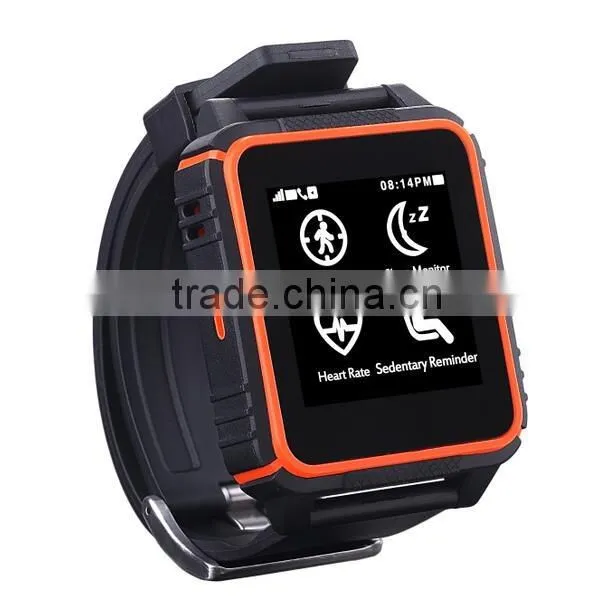 The IP68 waterproof heart rate monitor watch with Android and IOS smart watch 2016