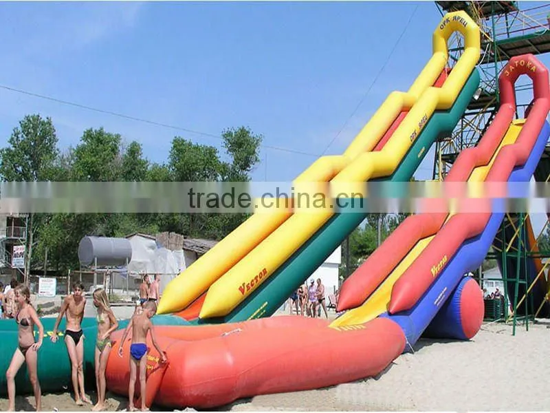 commercial grade inflatable water slides / inflatable slide with pool
