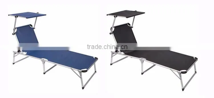 Folding Portable Beach Chair Sun shade Outdoor Sunshade Beach Chair With Sun Canopy