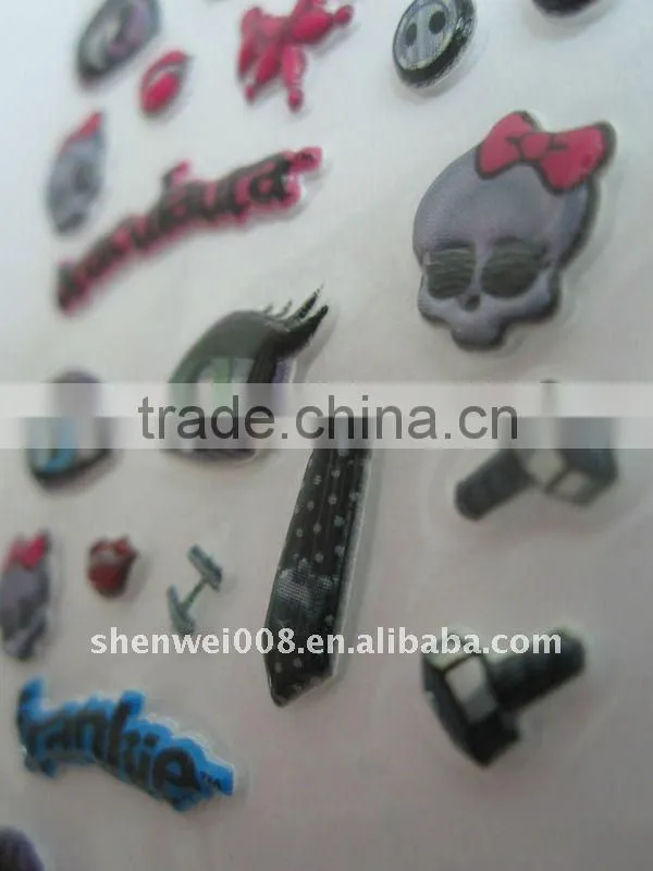 2011 new cartoon puffy sticker