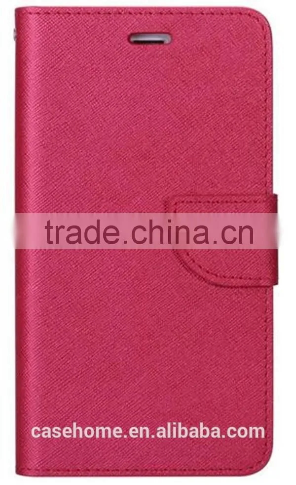 Crossing Pattern PU Flip Leather Cover Case for iphone 6s