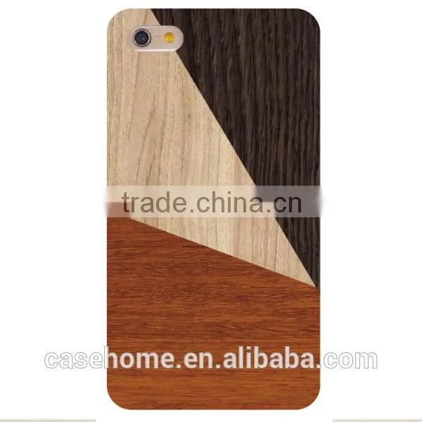 2 in 1 Wooden PC Back Case for iphone , Mix Wood Case for iphone 6 Plus