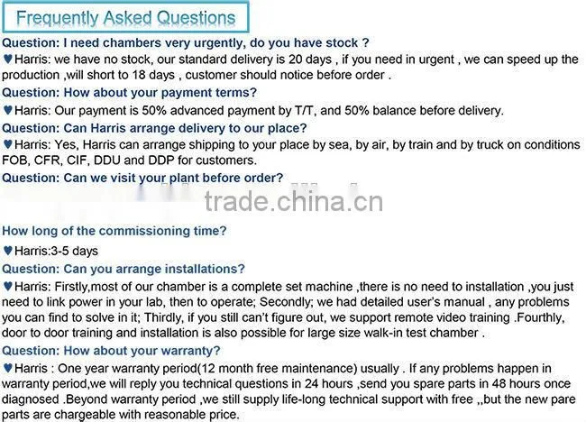High and low constant temperature test chamber, temperature test chamber price
