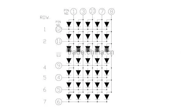 Newshine Free Sample 8x8 led array dot matrix display module