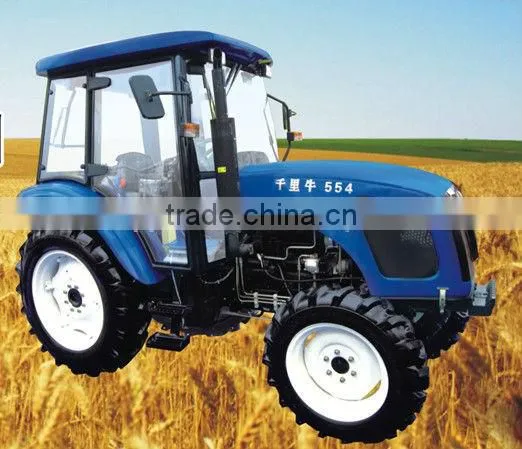 strong brake momentum QLN 55hp 4wd farm wheeled traktor(farm implements are available)