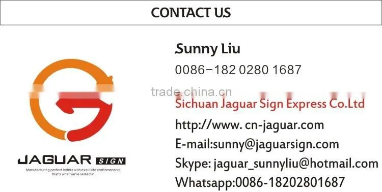 Manufacture supply custom design formed 3d acrylic blister letter sign