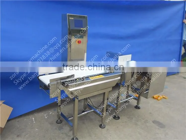 BY-XBC Full automatic metal Weight detector for food, weighting machine