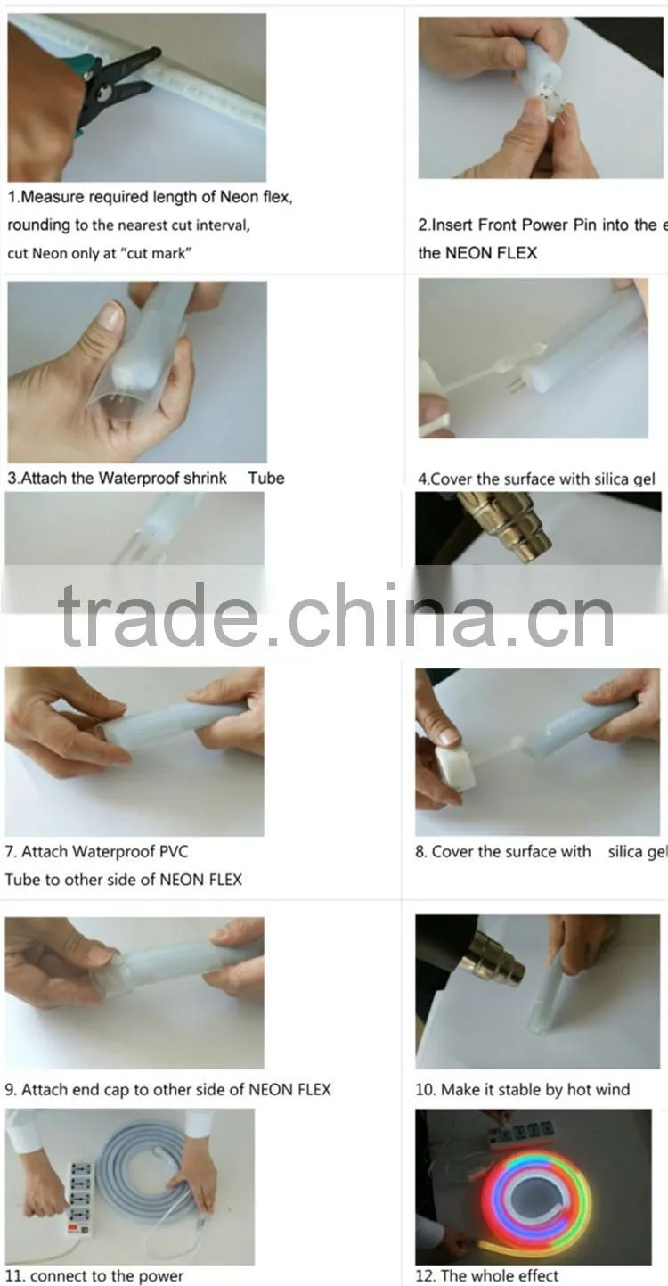 DIA 18mm 360 degree color changing led neon flexible tube