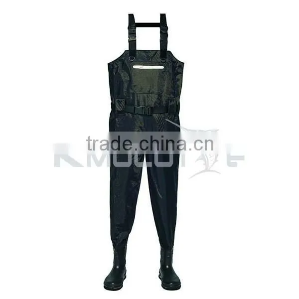 Kmucutie CHN-81206 nylon PVC fishing waders breathable waterproof fishing wader boots