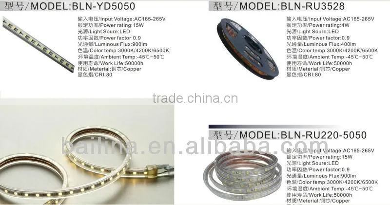 High lumen waterproof led light strip SMD5050
