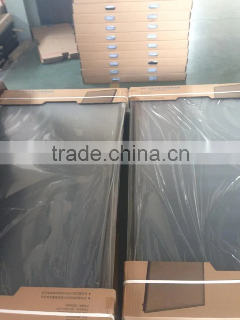 2016 China flat panel solar hot water heater with blue chorme collector