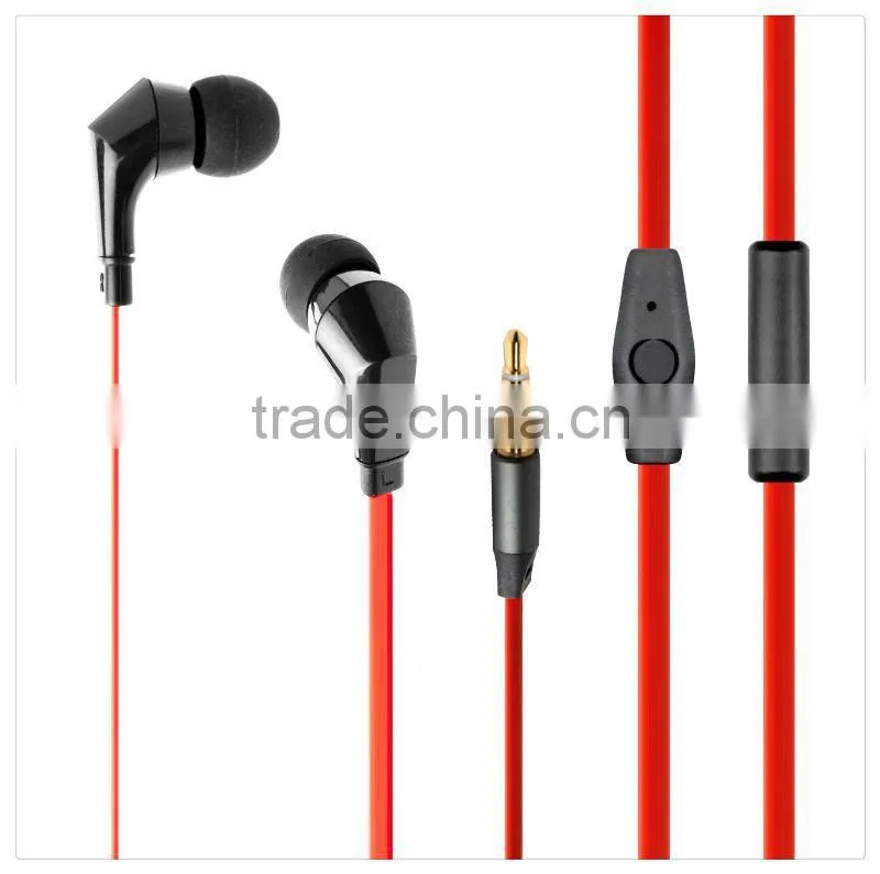 hot sale metal earcup good quality colorful wired Earphone
