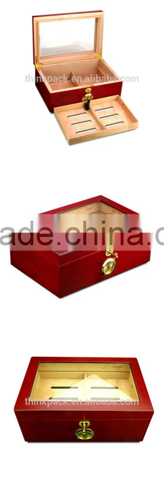 Wholesale wooden cabinet cigar humidor box made in china