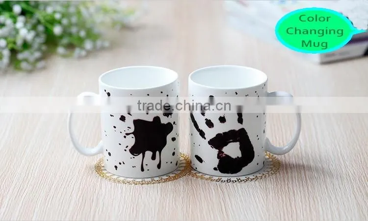High Quality Ceramic Color Changing Coffee Cup Sublimation Mug