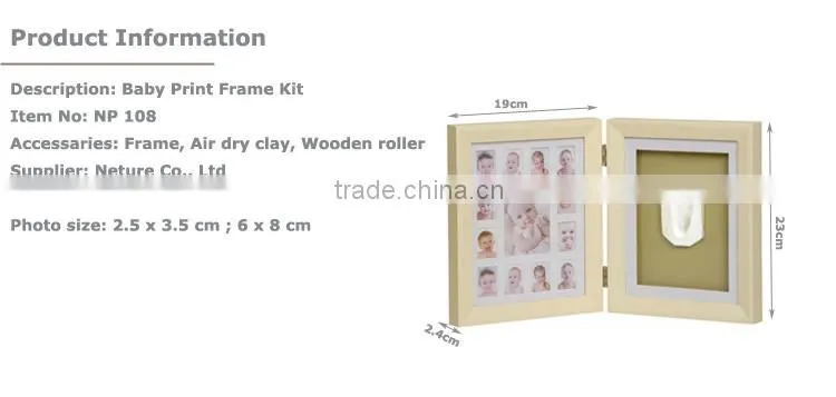 Best selling baby albums wood products first year frame kit