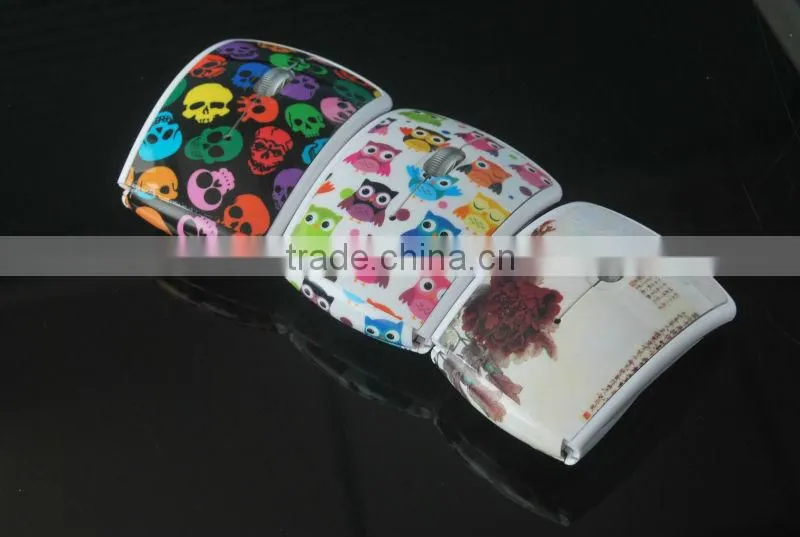 2.4G foldable wirelss arc mouse