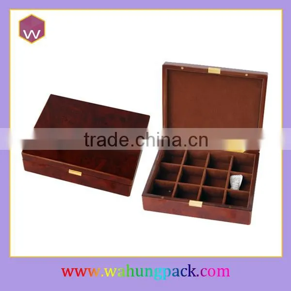 handmade white lacquer wooden gift box for tea bags