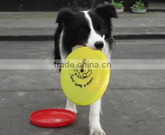 promotional and good quality plastic pet dog frisbee