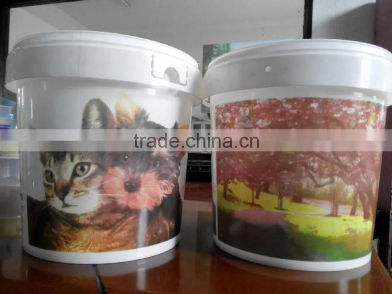 DAKE-350T plastic bucket offset printing machine for injection bucket