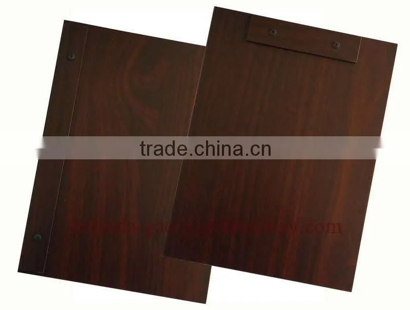 New style restaurant wooden menu cover