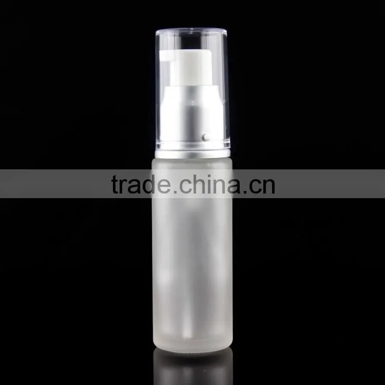 American 50 /60 lotion bottle glass with silver pump