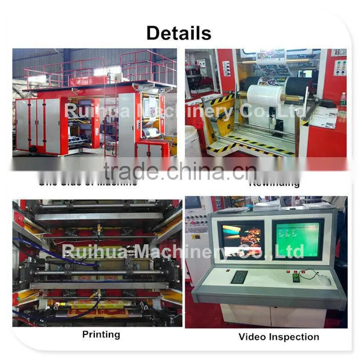 GAYT 8 Colors Flexographic Printing Machinery, 8 color multifunction flexo printing machine
