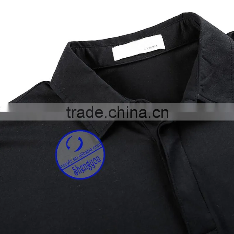 Custom bulk wholesale black polo shirt for men
