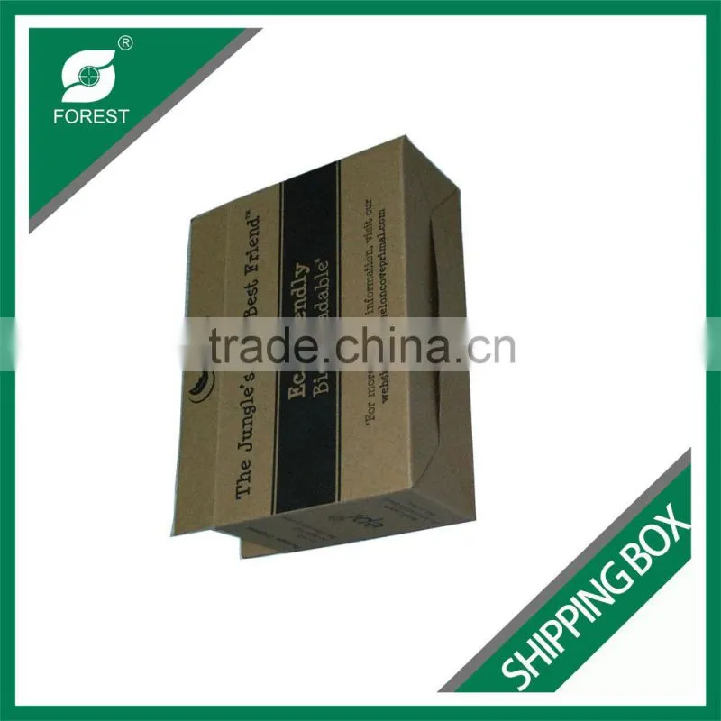 FLEXO PRINTING E FLUTE DISPOSABLE CORRUGATED SHIPPING CARTONS OEM PAPER PACKING BOXES FOR POOP BAGS