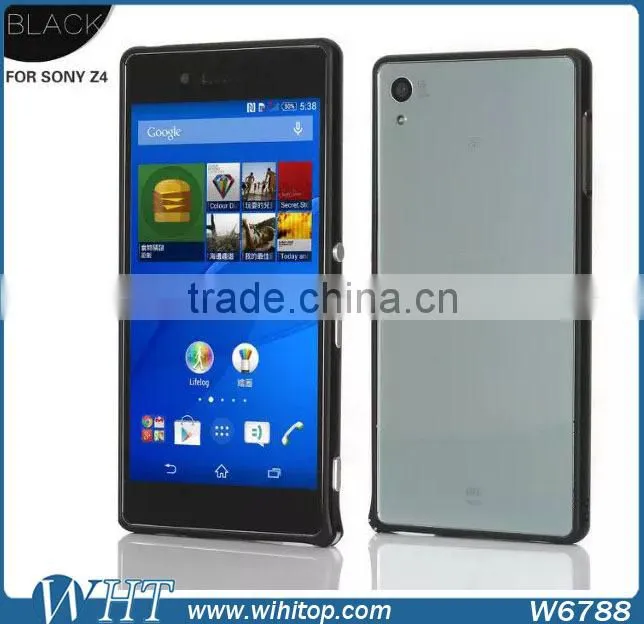 New Arrival Aluminum Metal Bumper Phone Cases Cover for Sony Xperia Z4