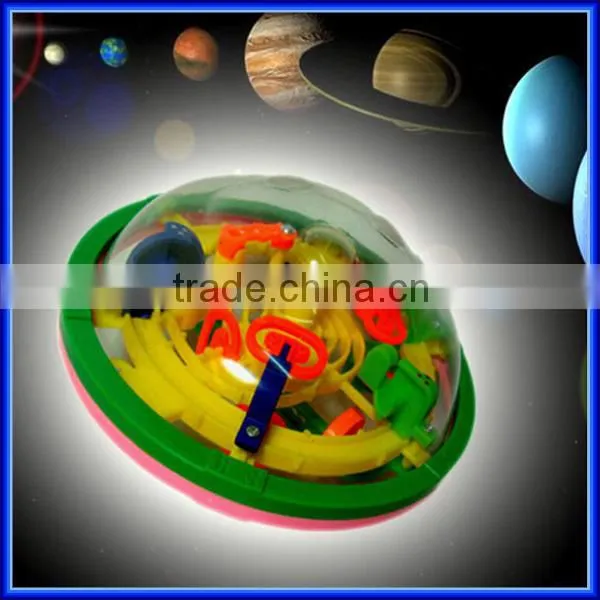 High quality plastic children intellect 3D puzzle maze ball/educational puzzle toy