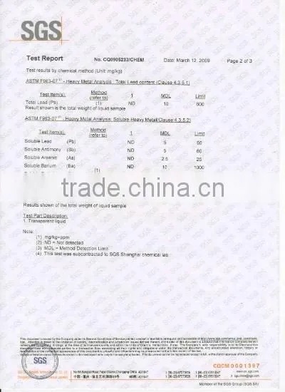 SGS Test Repot
