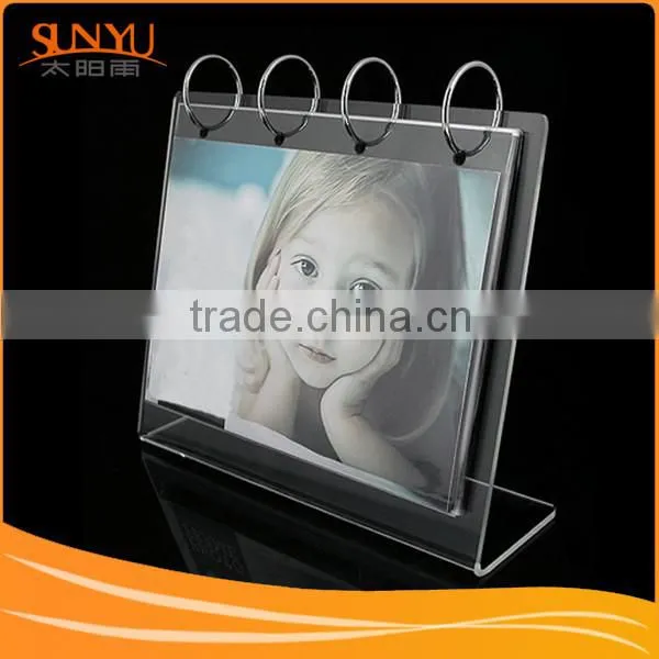 Acrylic Calendar Photo Frame With Metal Ring
