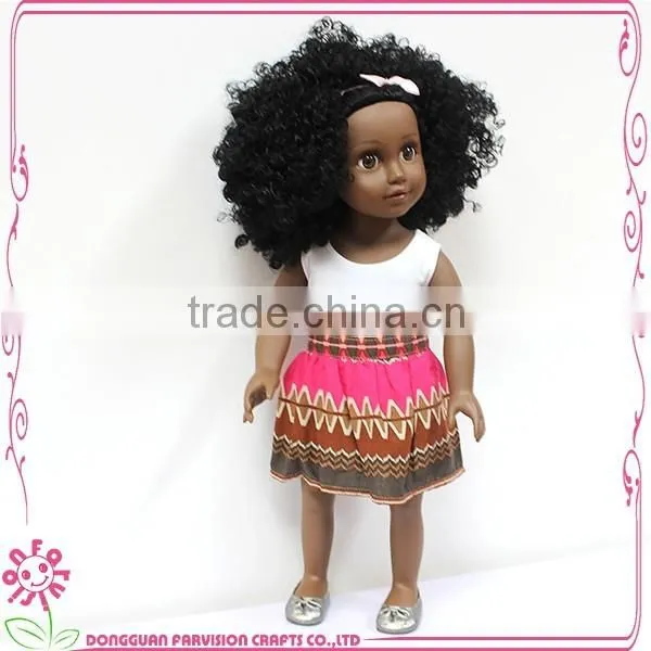Doll with Afro Hair Style 18 Inch UK doll OEM 18'' black doll with afro
