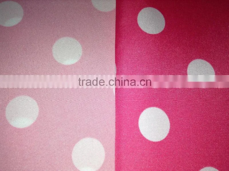 Water proof PU coated polyester pongee Printed Fabric