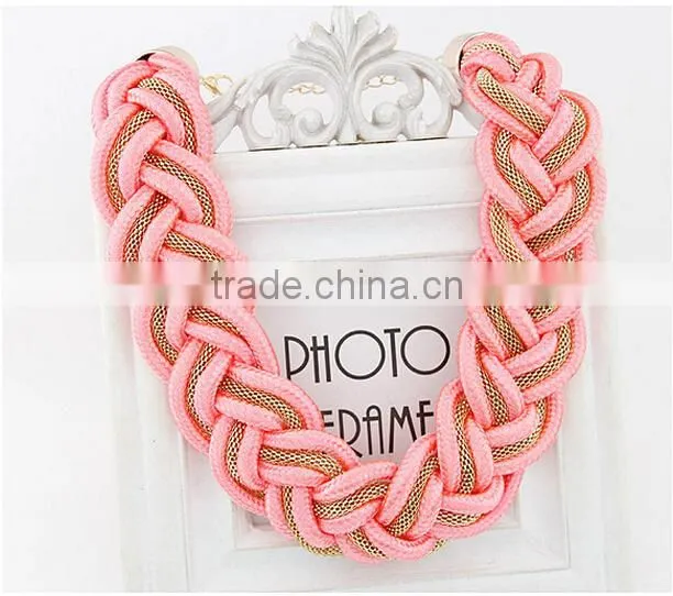 Jewelry Alibaba China Top Sale Latest Korean Fashion All-match Exquisite Alloy Fluorescence Rope Chain Necklace in Stock