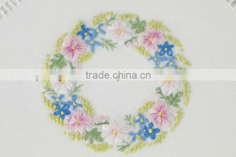 Hand embroidery napkins, cotton napkins,linen napkin ,hemstitch napkin