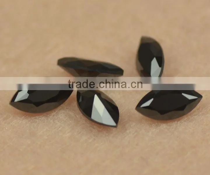 Hot sale 1.25mm round brilliant cut synthetic black nano spinel gemstone for decoration free sample