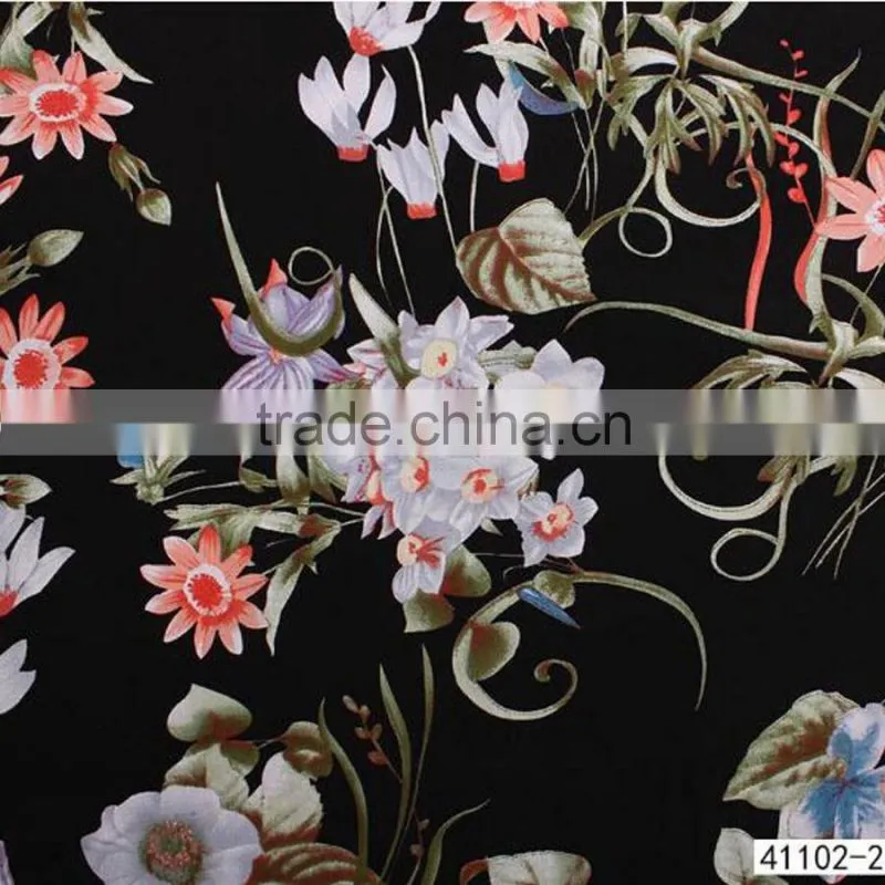 Rayon cotton fabric reactive printing Woven cloth wholesale Private clothing
