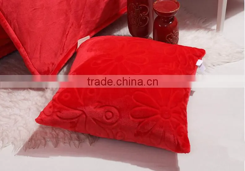100% polyester coral fleece pillow case