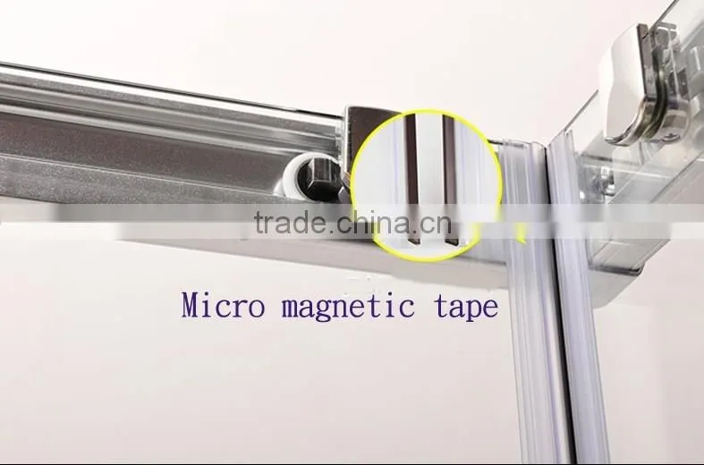 2015 frame square tempered glass shower enclosure