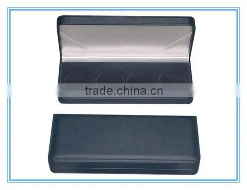flocking coin box leather coin box elegant coin box wholesale with custom colors