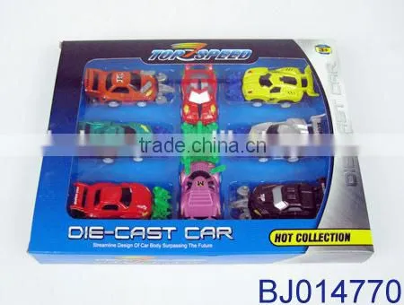 2pcs pull back die cast racing car with light and music