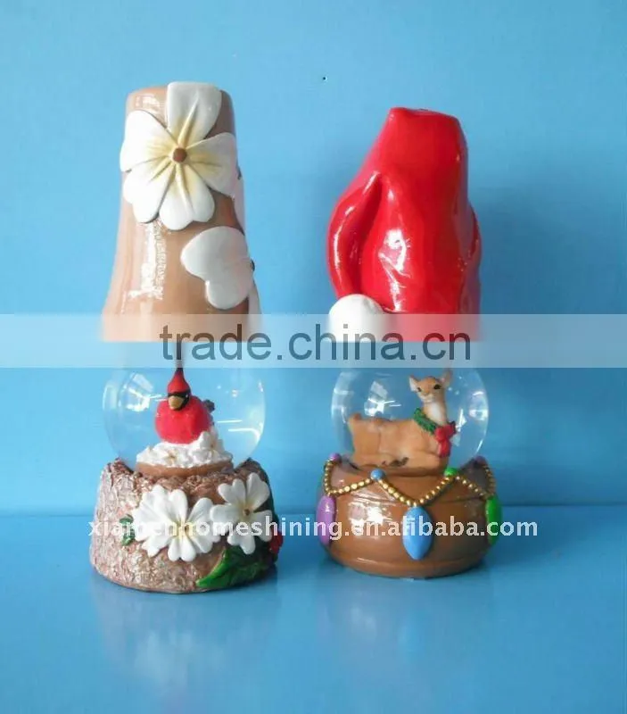 35mm cheap pepper and salt canned glass snow globe