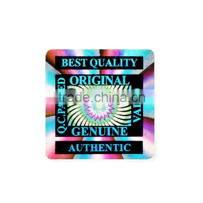 Hologram hot stamping foil label paper stickers
