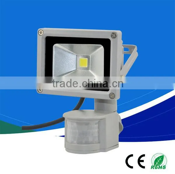 10w black case led 10watt outdoor flood light 100-240v, bridgelux, white, rgb color