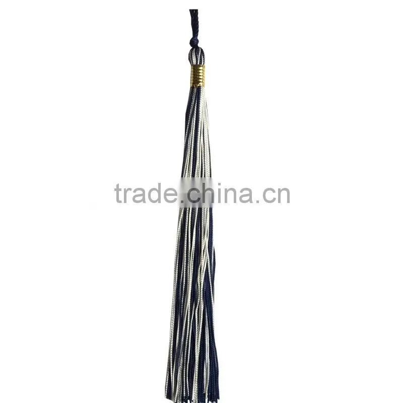Hot Sell Two Color White/navy Tassel For Graduation To Cap
