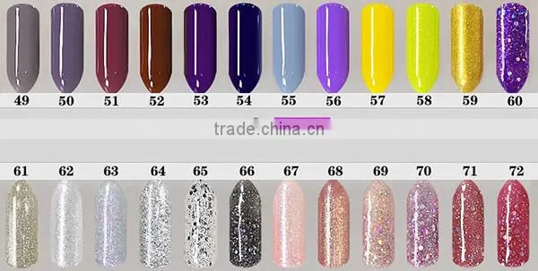 Stock offer 168colors nail UV/LED gel polish soak off gel polish