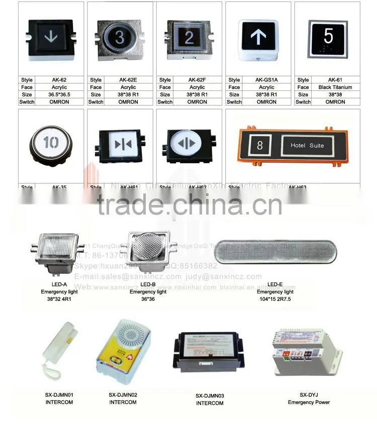 elevator parts Elevator Spare Parts Elevator Push Button