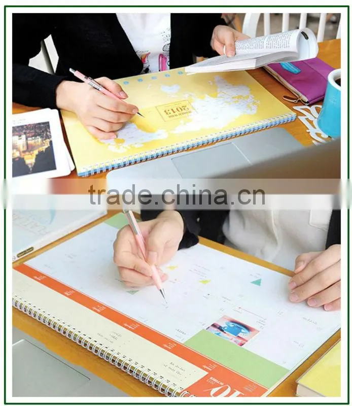 2013 table notepad coil map calendar printing